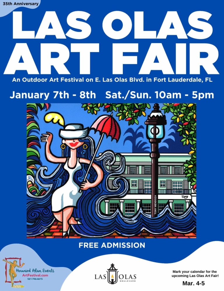 Las Olas Art Fair January 78, 2023 Jason Taub Selling South Florida.
